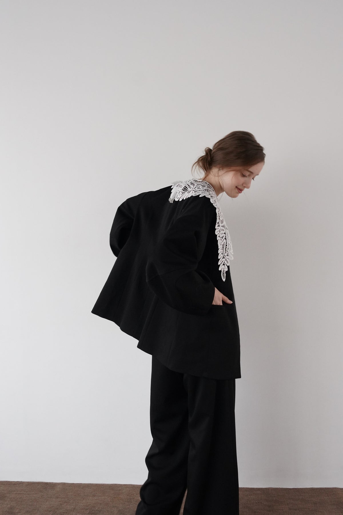 lace collar jacket