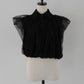 compact tulle polo tops