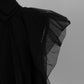 compact tulle polo tops
