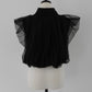 compact tulle polo tops