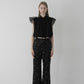 compact tulle polo tops
