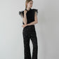 compact tulle polo tops