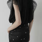 compact tulle polo tops