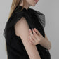 compact tulle polo tops
