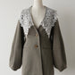 lace collar jacket