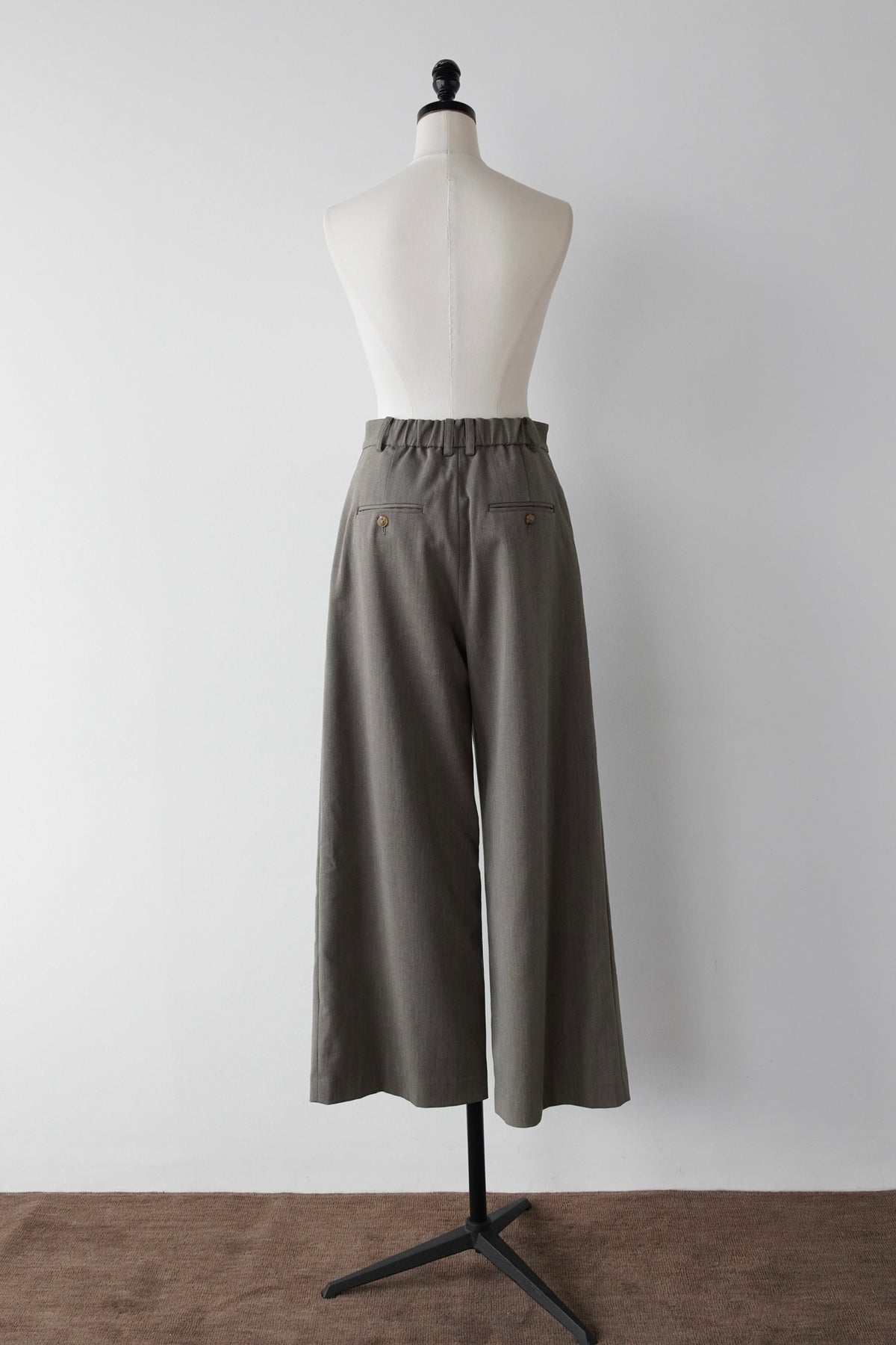 tailored wide slacks