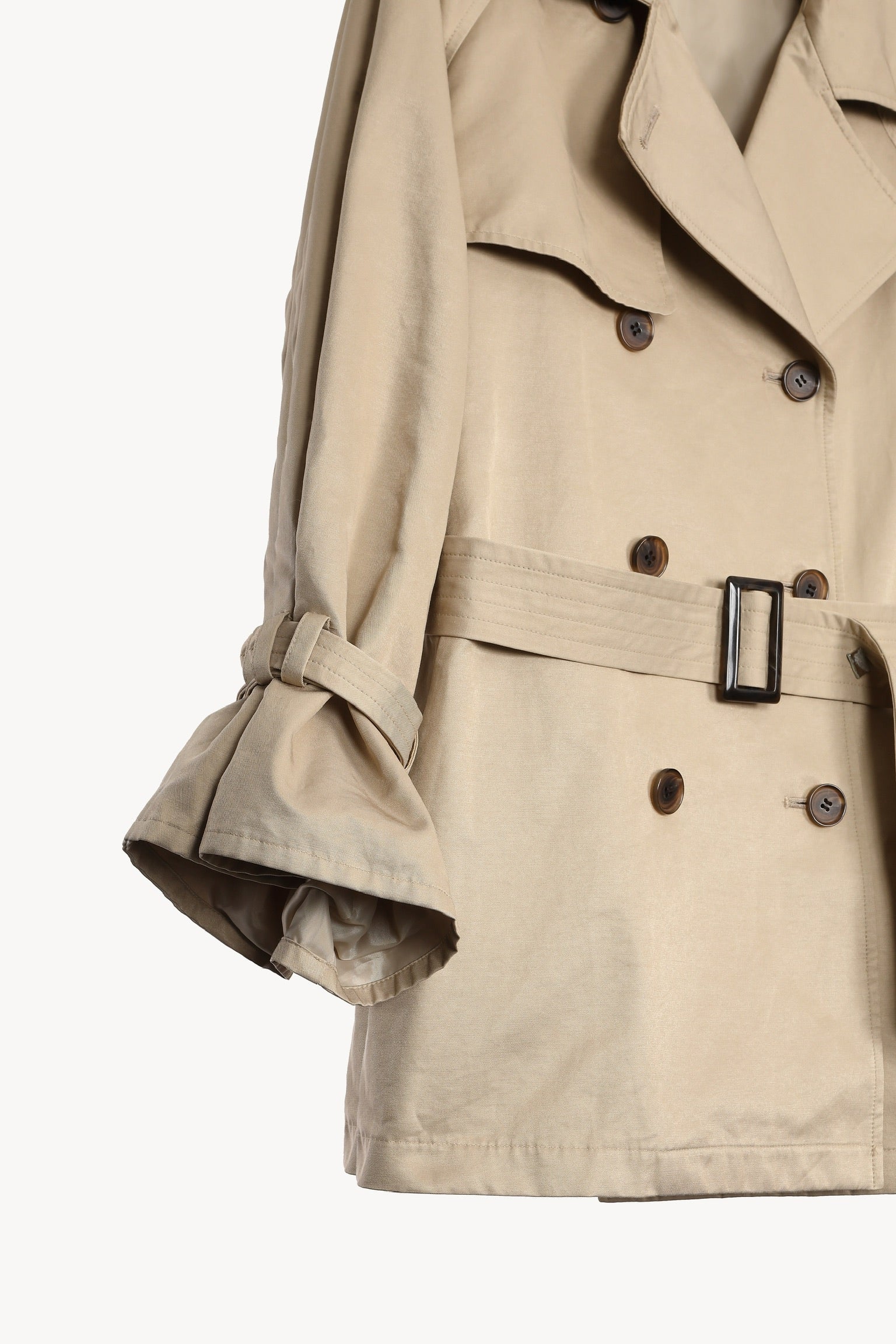 ジャケット・アウター Acka volume sleeve trench coat acka】volume sleeve trench coat