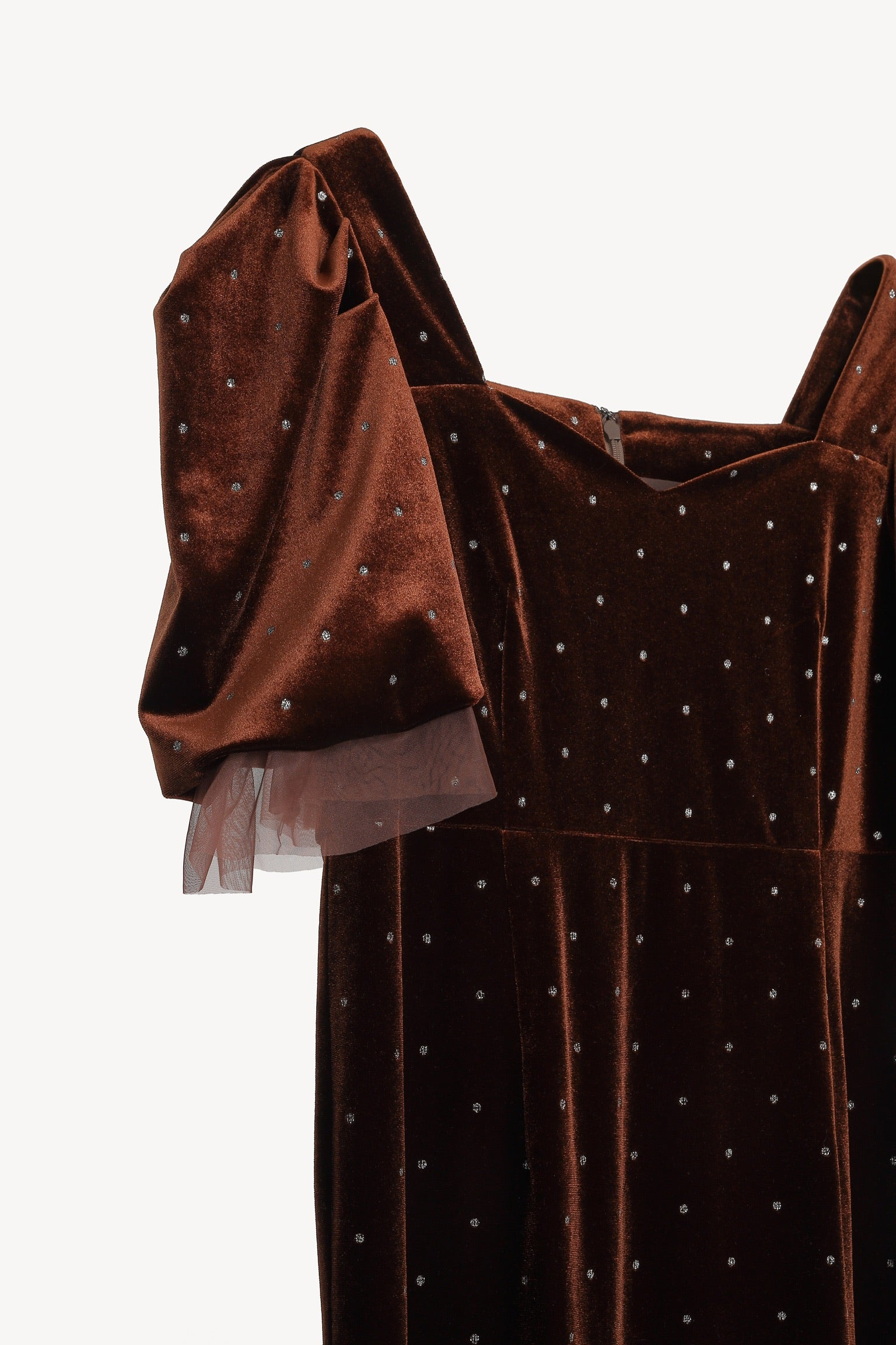 ワンピース ACKA bijou dot velours dress bijou dot velours dress – Acka online store