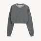 bijou neck cropped sweat