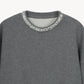 bijou neck cropped sweat