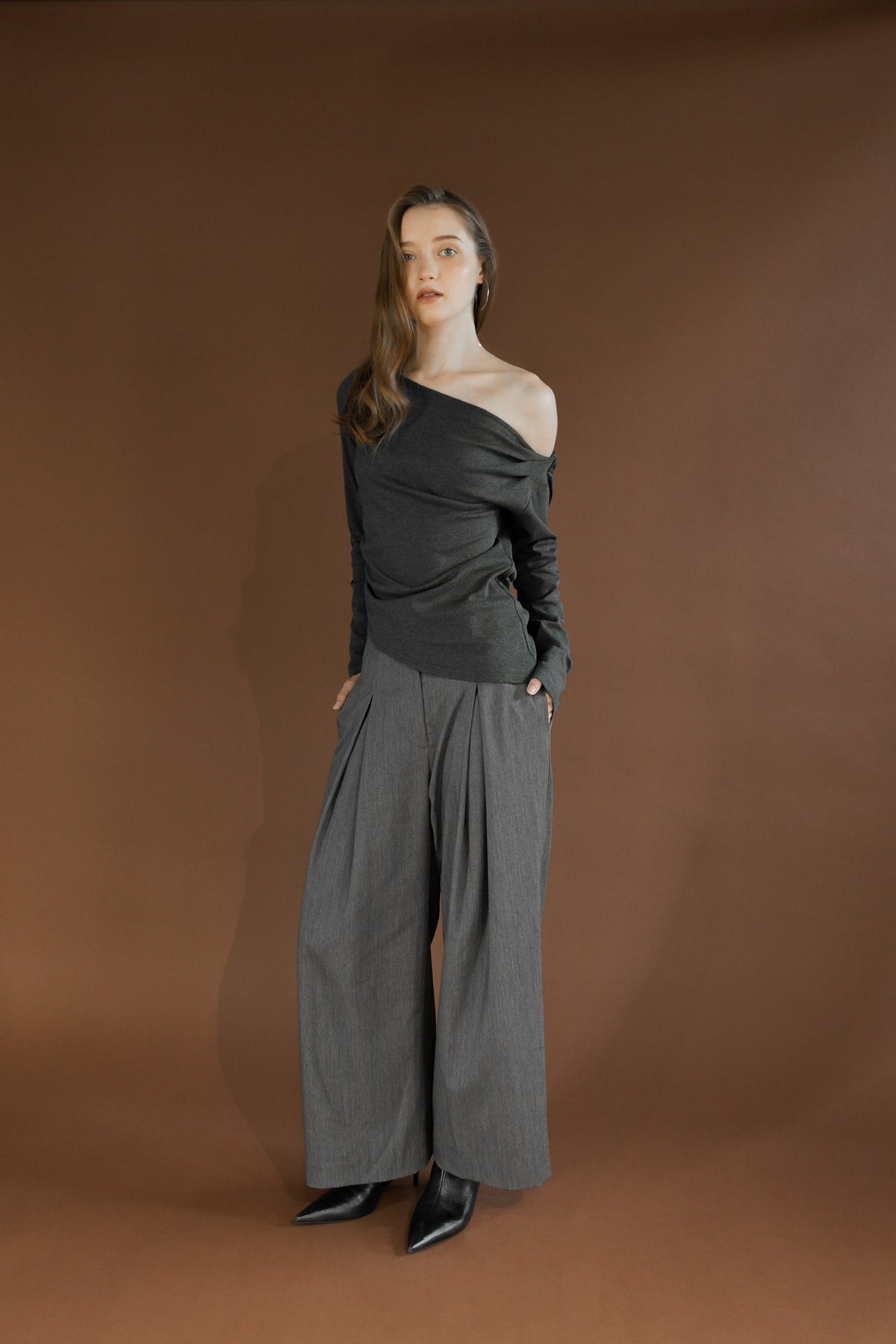 drape neck tops