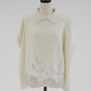 lace hem collar knit