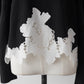 lace hem collar knit