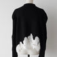 lace hem collar knit