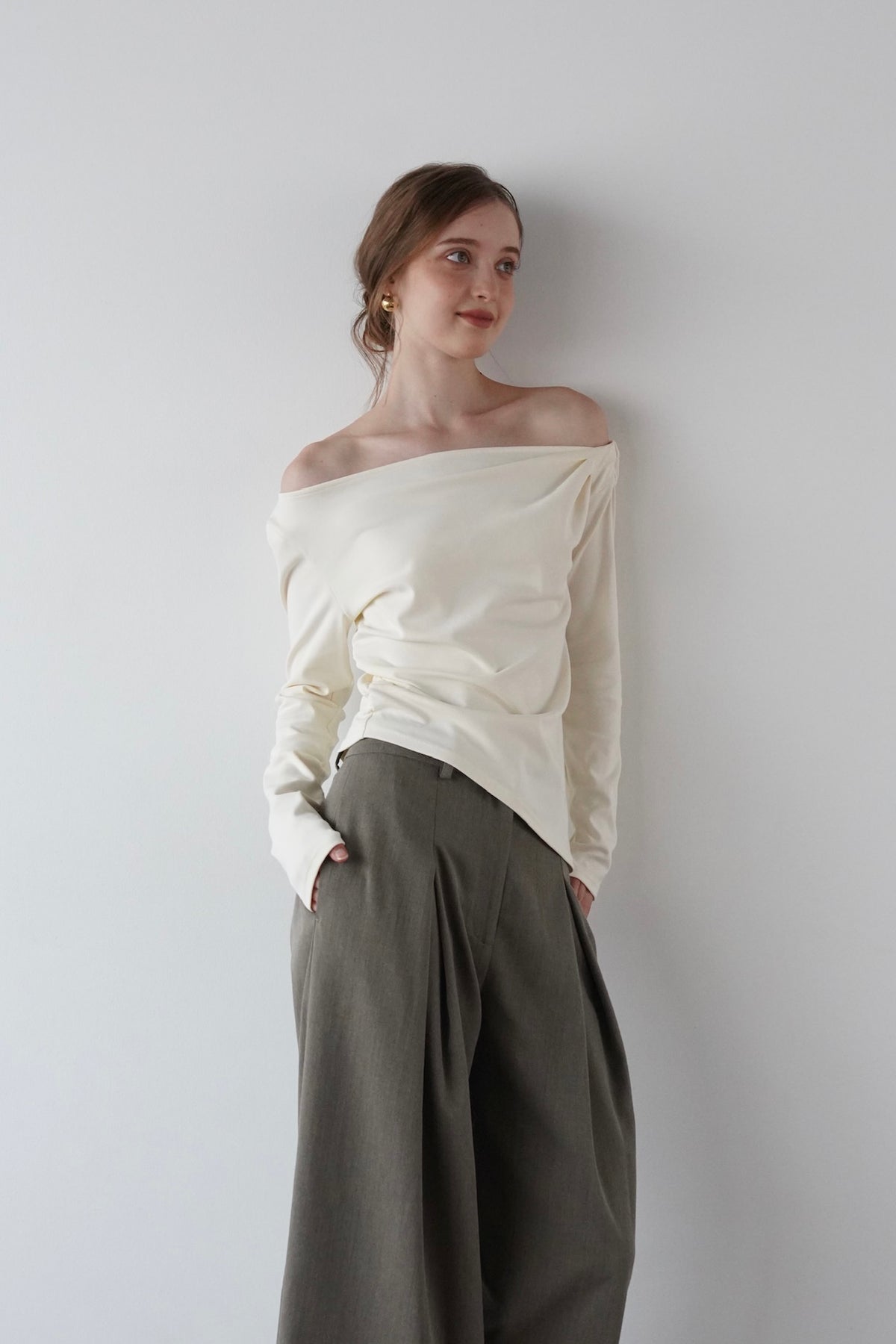 drape neck tops
