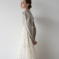 tulle tiered knit dress