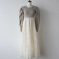 tulle tiered knit dress