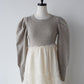 tulle tiered knit dress