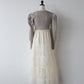 tulle tiered knit dress