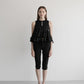 glitter tweed peplum tops