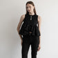 glitter tweed peplum tops