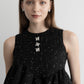 glitter tweed peplum tops