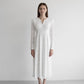 v neck lace knit one-piece