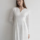 v neck lace knit one-piece
