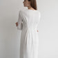 v neck lace knit one-piece