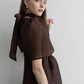 tulle choker flare dress