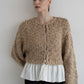 frill hand knit cardigan