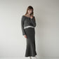 lace hem cable knit