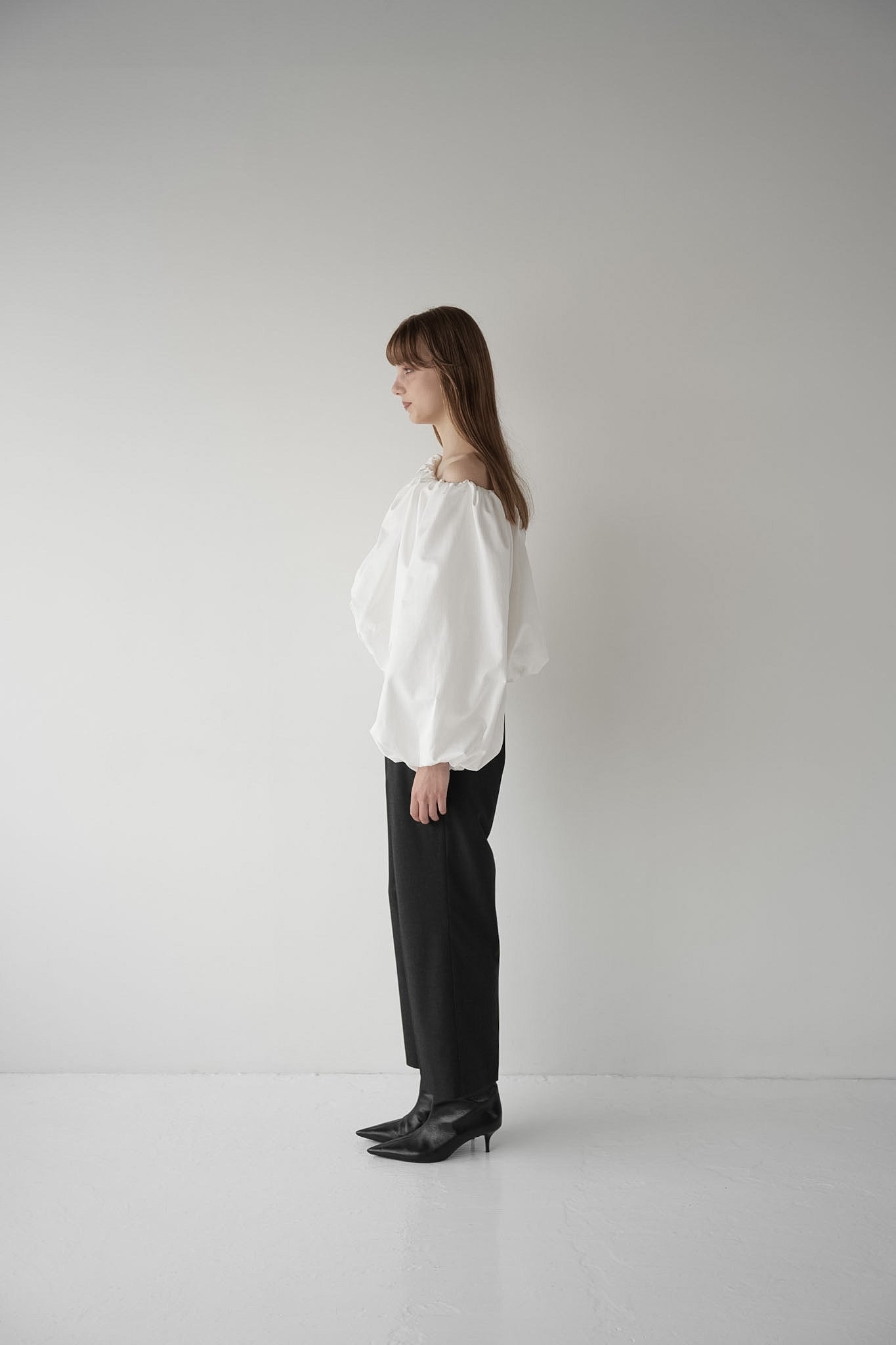 mannish tuck slacks