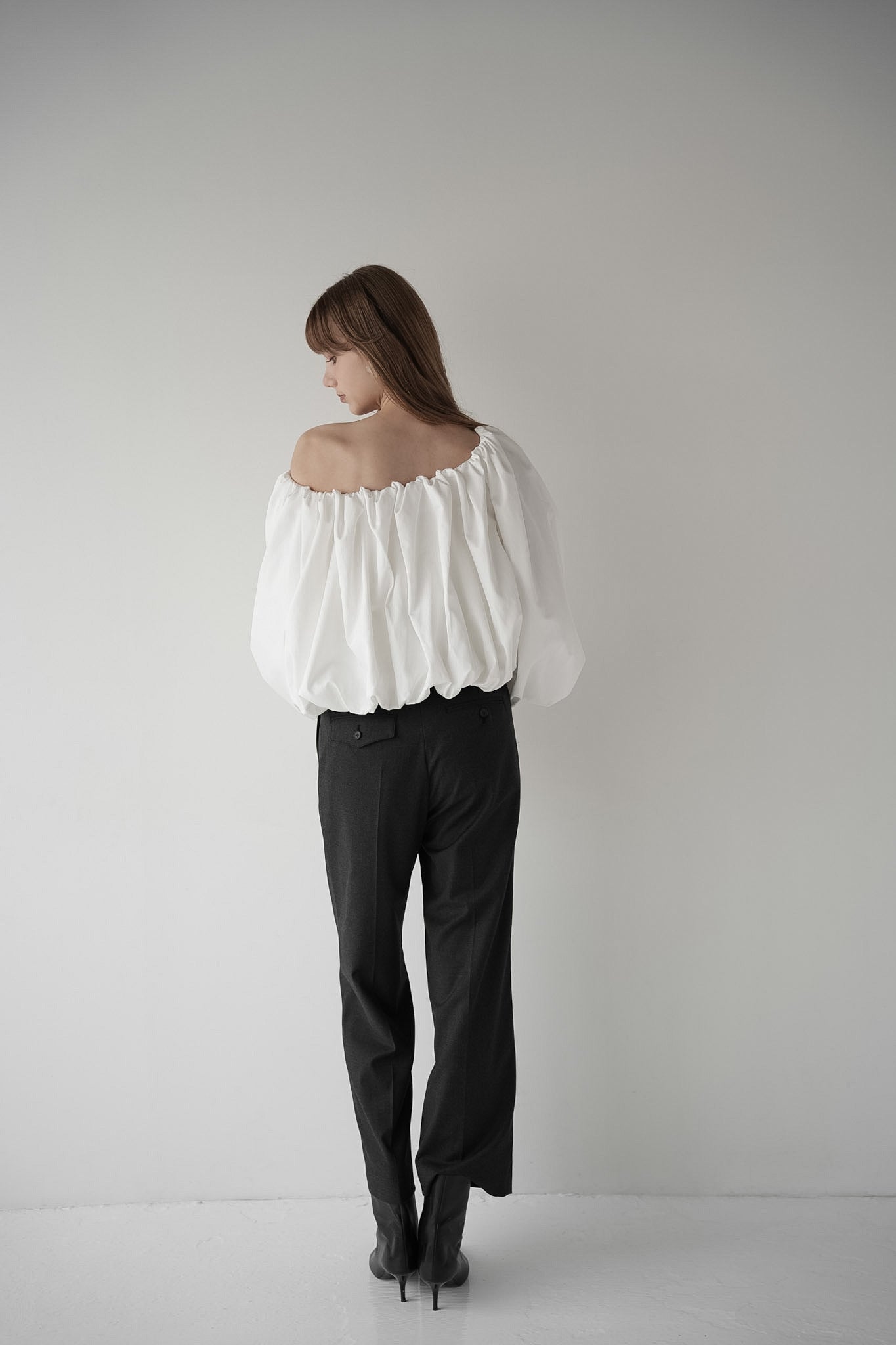 volume balloon blouse