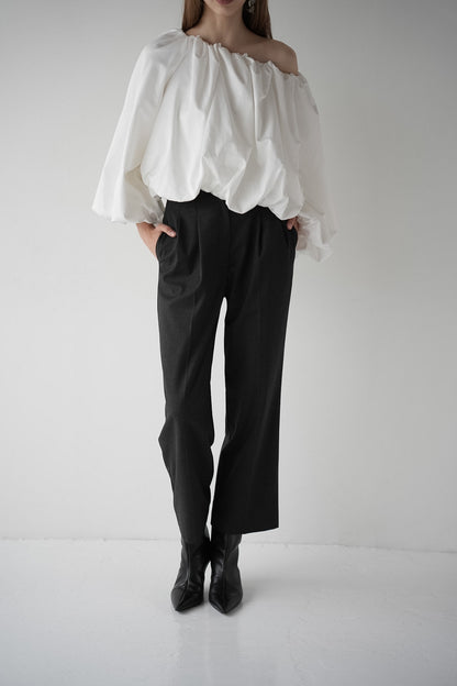 mannish tuck slacks