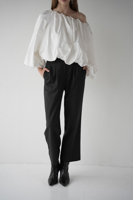 mannish tuck slacks