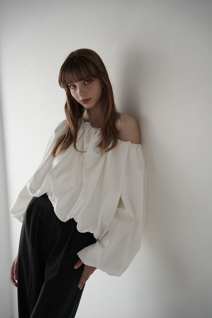 volume balloon blouse