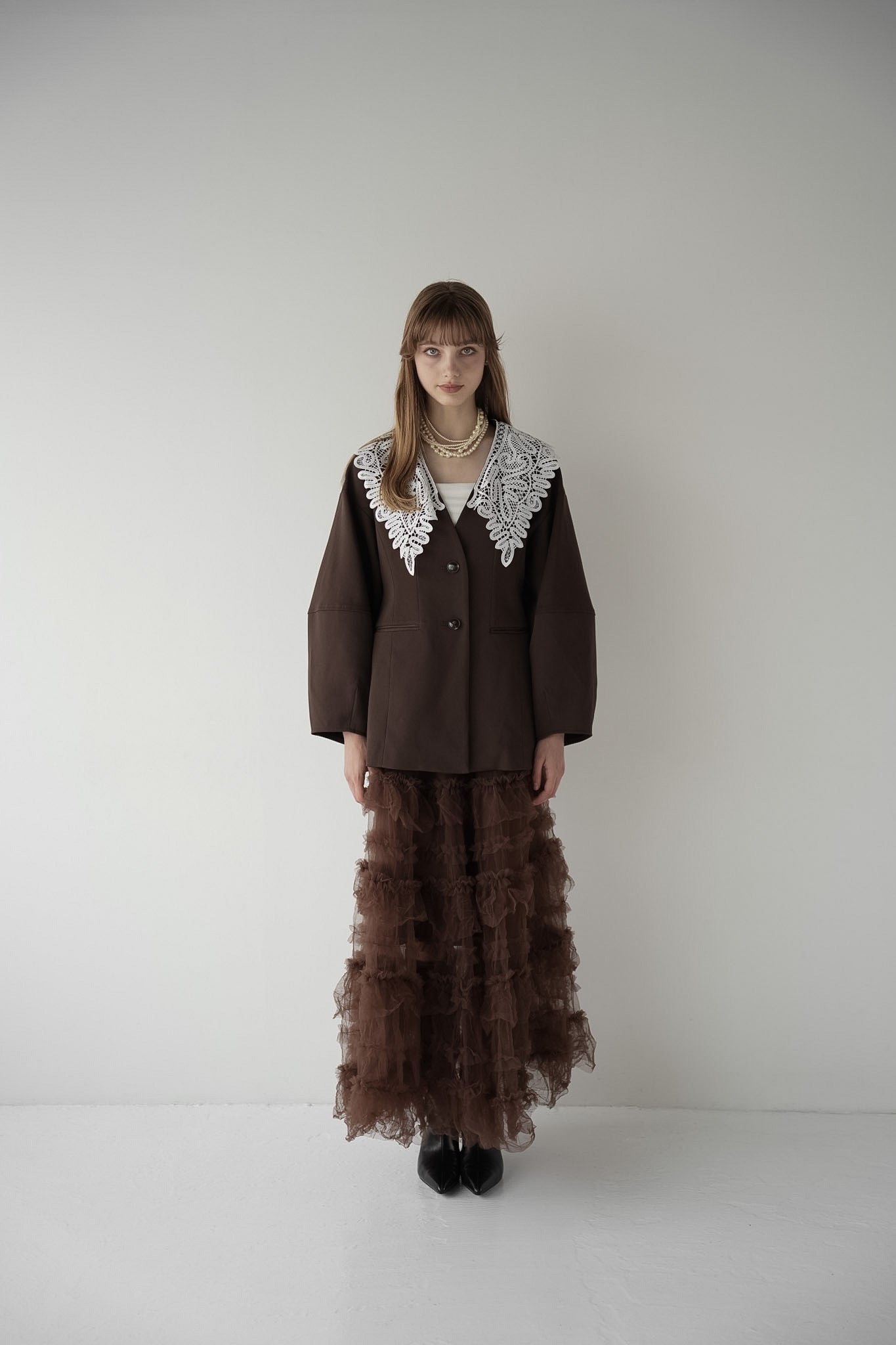lace collar jacket