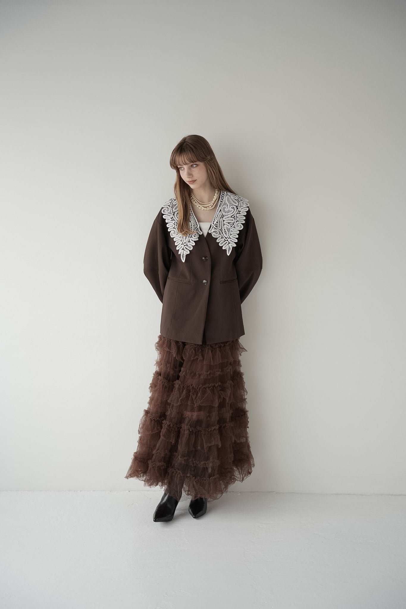 lace collar jacket