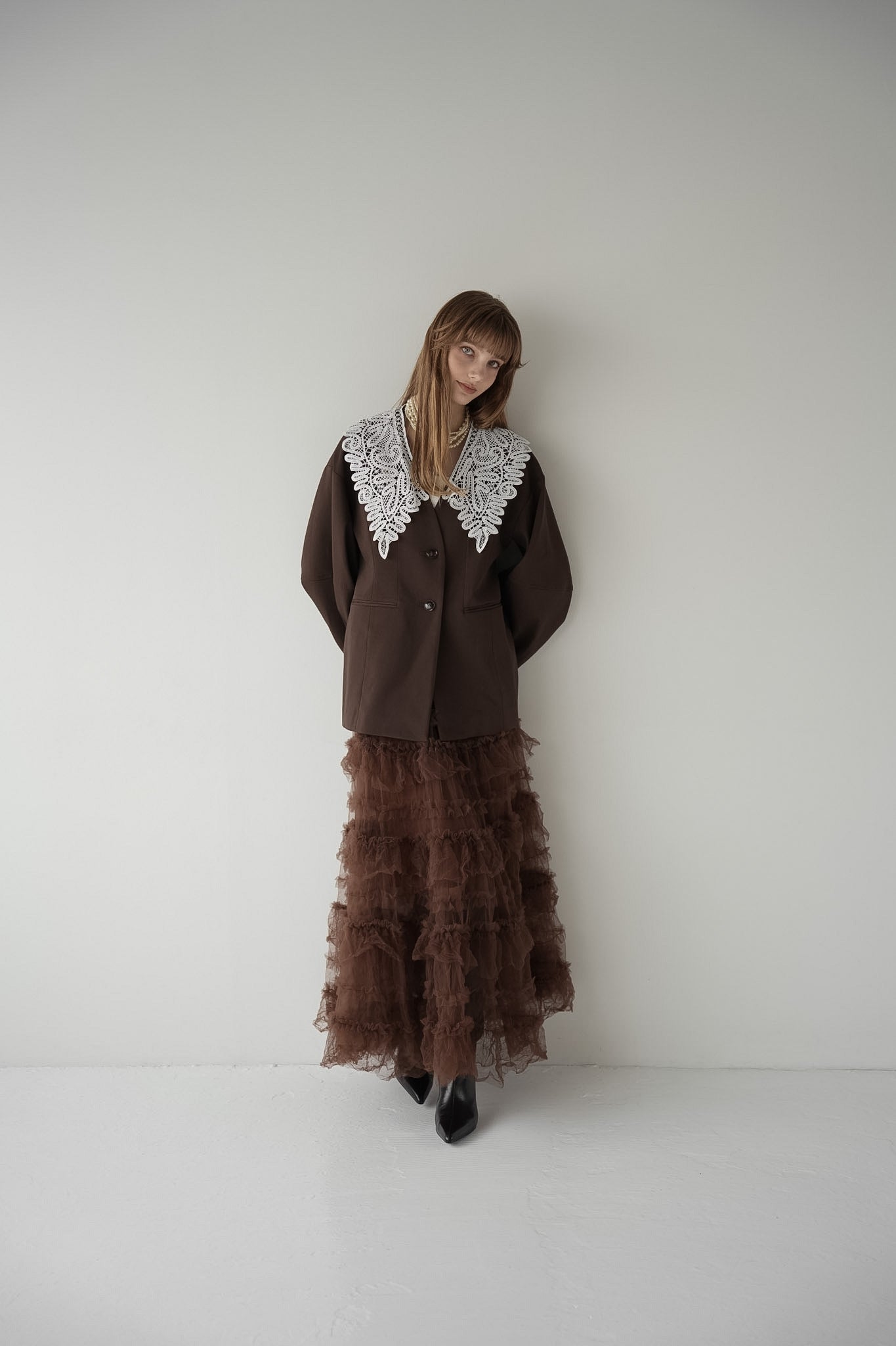 lace collar jacket