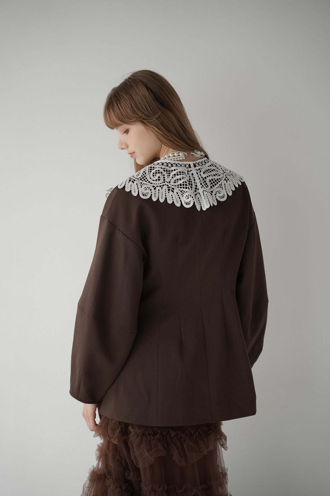 lace collar jacket