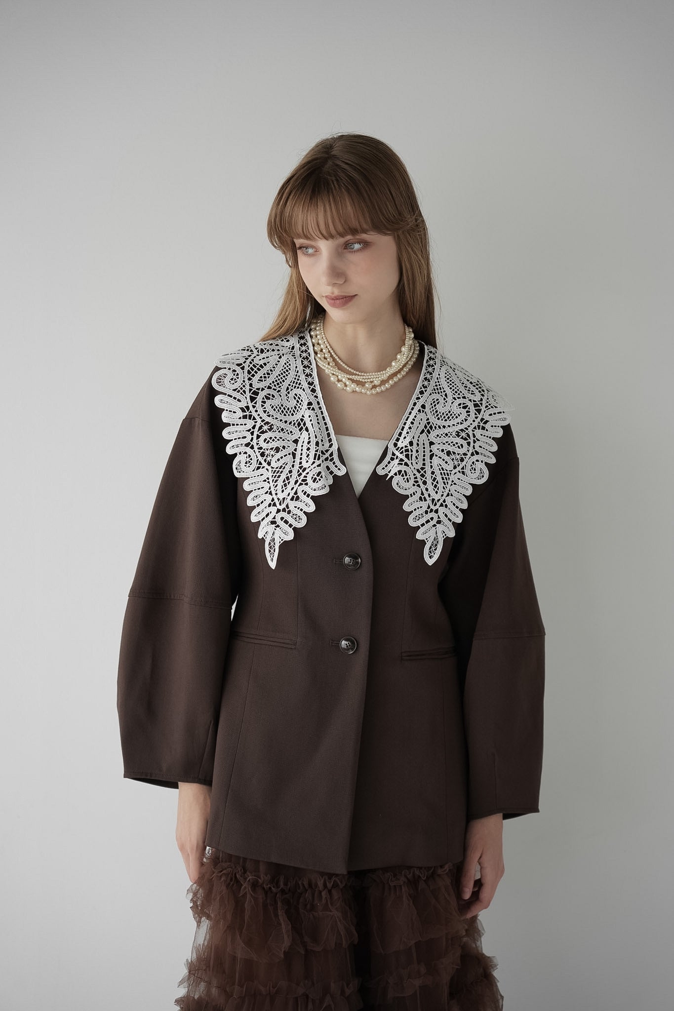 lace collar jacket