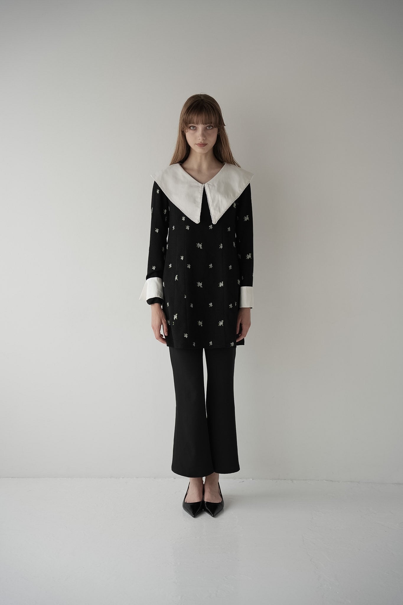 classic collar mini one-piece