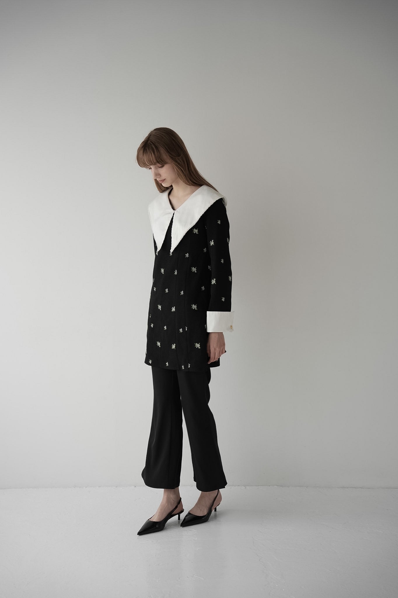 classic collar mini one-piece