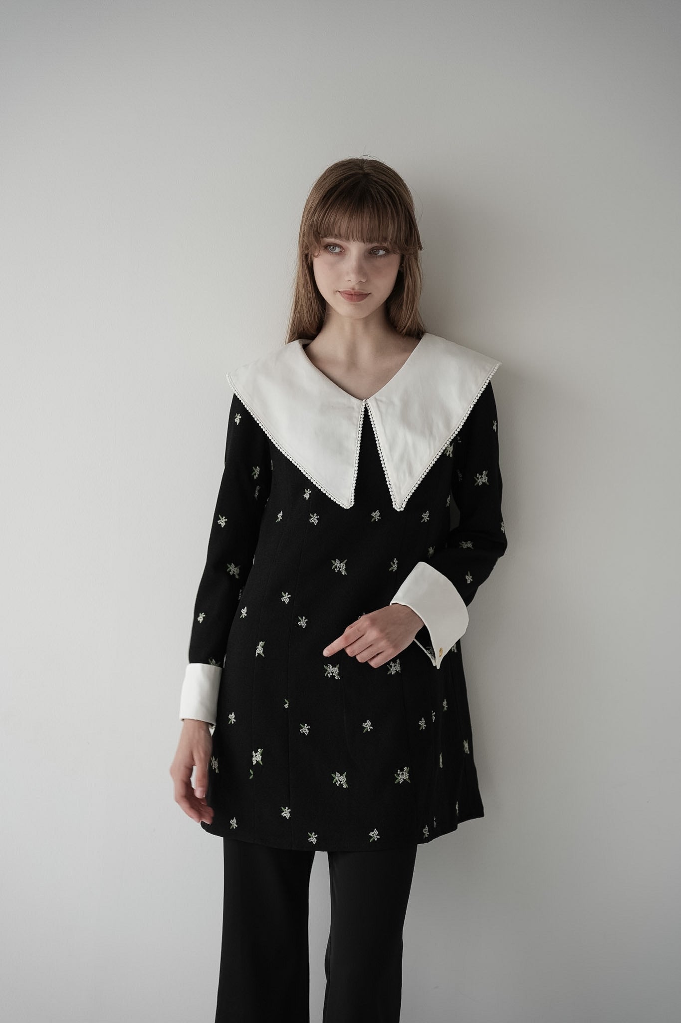classic collar mini one-piece