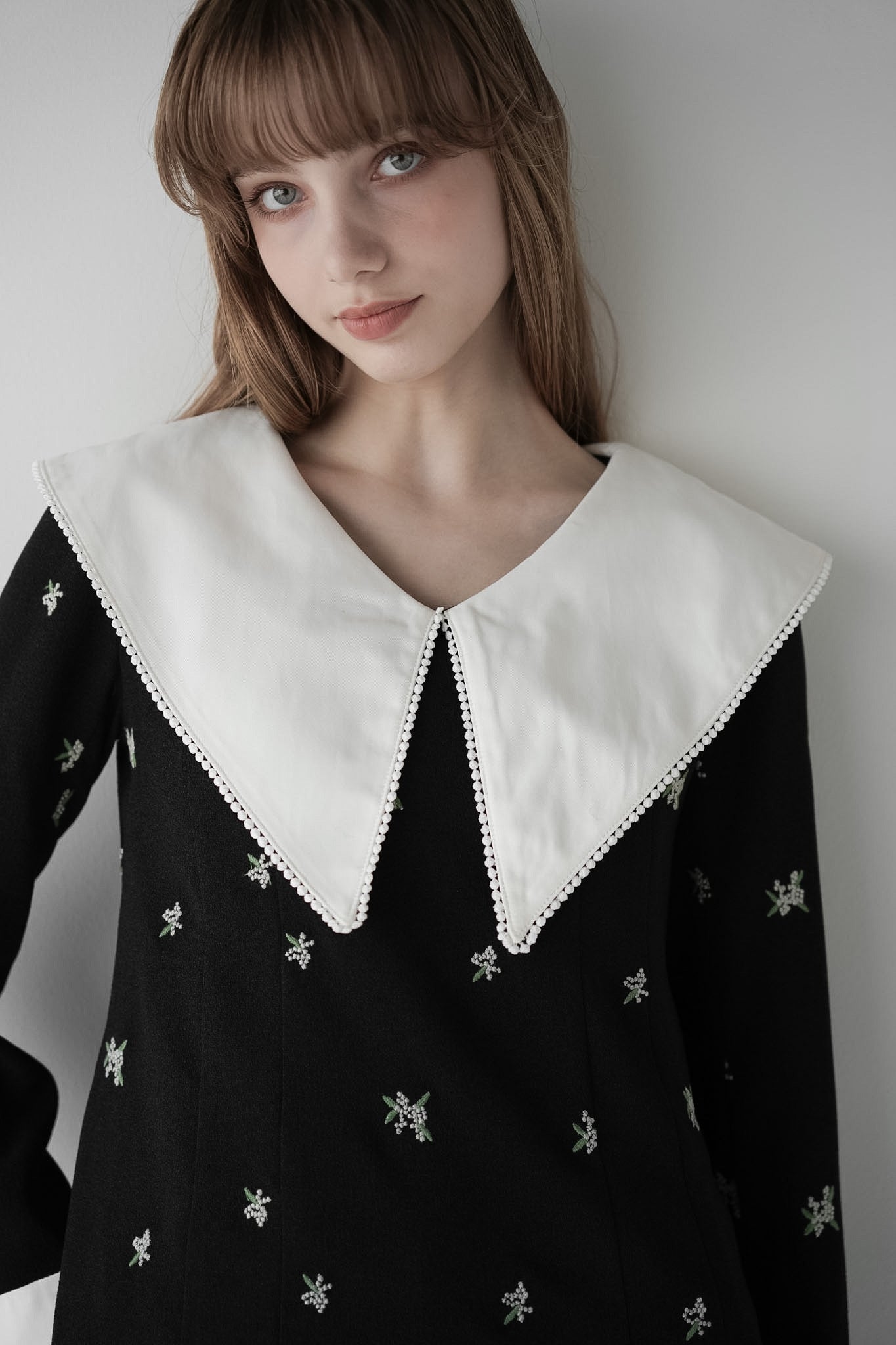 classic collar mini one-piece