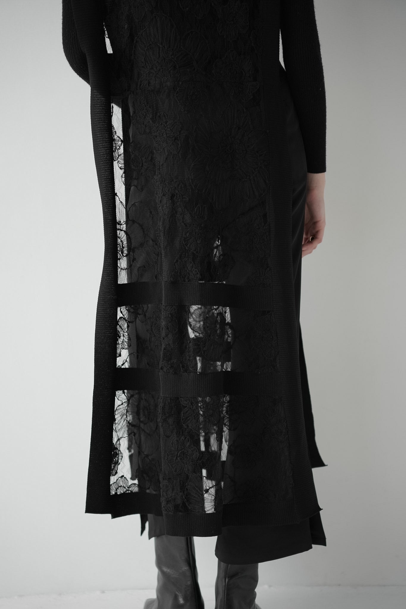 flower lace sheer vest