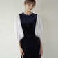 velour dot long dress