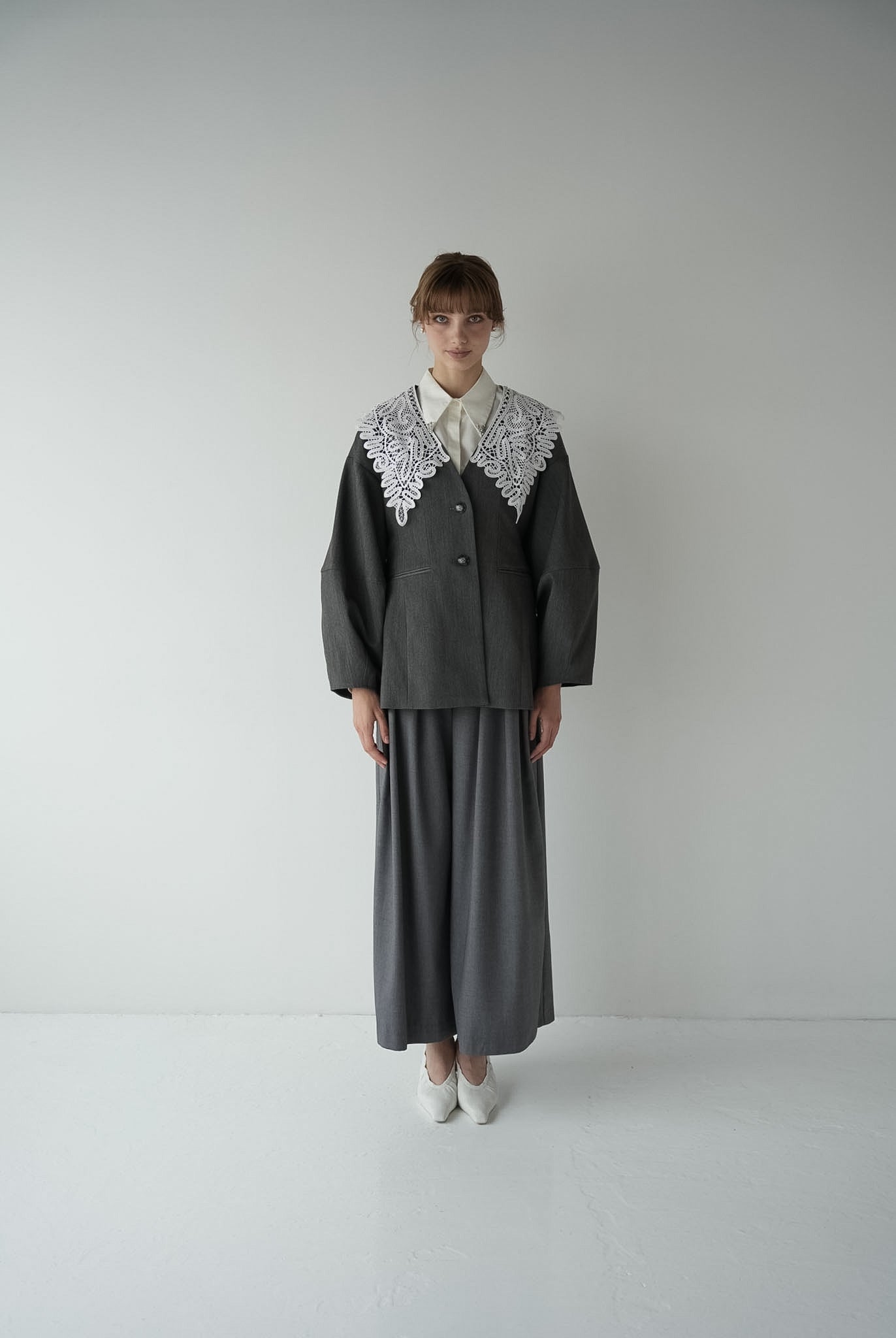 lace collar jacket