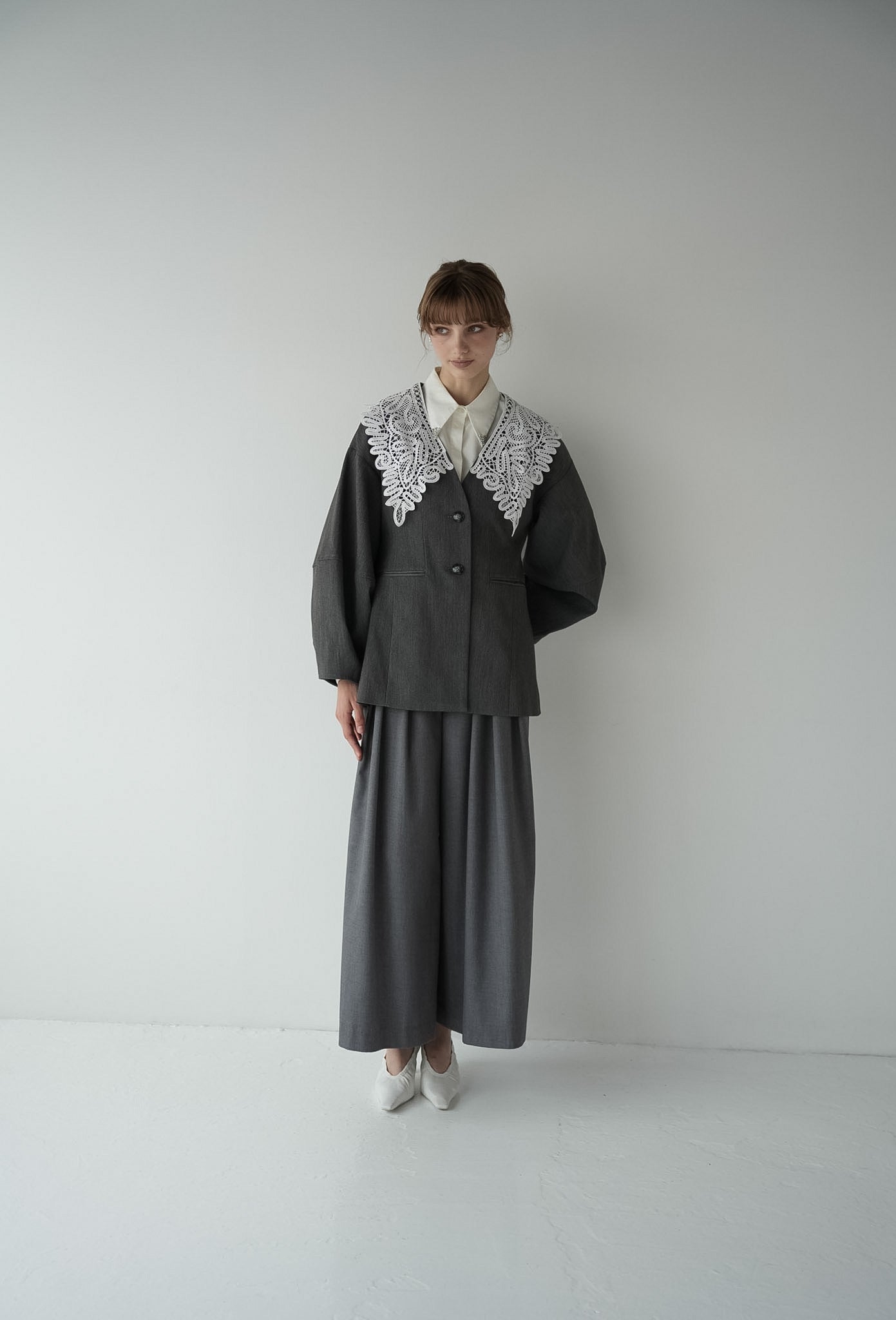 lace collar jacket